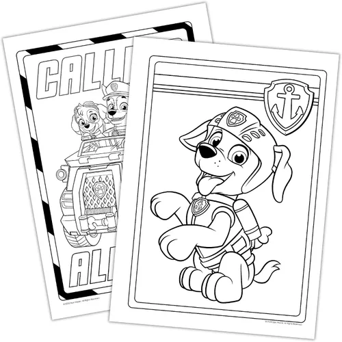 Vista 8 de Nickelodeon PAW Patrol Mini Libro para Colorear 10 Pack Paquete de Juego con Mini Libro para Colorear, 2 Mini Crayones y Adhesivos Bendon 41885