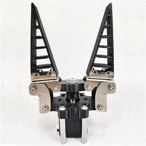 Vista 6 de Kit de soporte de brazo robótico de 6.6 lbs de carga con efecto de aleta de rayo, brazo robótico biónico manipulador flexible agarre de dedo suave