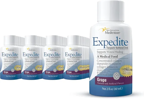 Vista 10 de Medtrition Expedite - Colágeno líquido, mango de melocotón, 2 onzas líquidas, paquete de 24, apoyo nutricional para recuperación de cirugía general