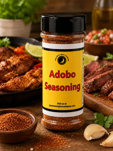 Vista 6 de Premium Condimento ADOBO Coctelera grande Sin calorías Sin grasa Sin colesterol Sin azúcar Savory adobo seasoning with garlic-forward