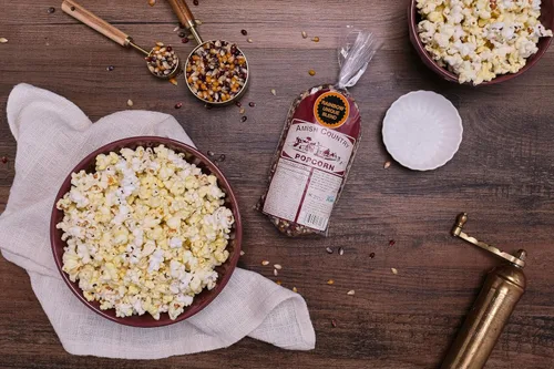 Vista 3 de Amish Country Popcorn Bolsa de 1 libra Granos de palomitas de maíz arcoíris Tradicional, sin OGM y sin gluten (Arcoíris - Bolsa de 1 libra)