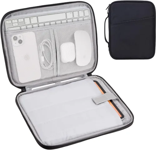Vista 14 de Funda de transporte para iPad de 9 a 11 pulgadas, bolsa acolchada para tableta de viaje para iPad Pro de 11 pulgadas (M4), iPad 10.9