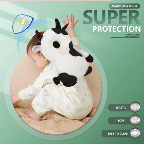Vista 6 de Mochila con protector de cabeza para bebé caminante, mochila ajustable con protección para la cabeza del bebé para la seguridad del aprendizaje
