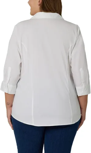 Vista 2 de Women's Plus Size Easy Care Sleeve Woven Shirt