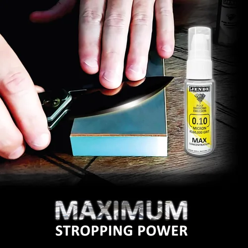Vista 3 de Jende 0.10 micrones concentración máxima de polidiamante emulsión de Stropping 0.7 fl oz Stropping Compound