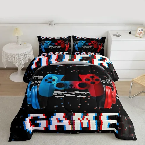 Vista 271 de Erosebridal Juego de edredón de hojas de cannabis, juego de ropa de cama de marihuana con estampado colorido de plantas, decoración bohemia de 2