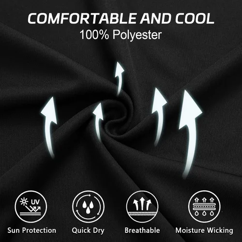 Vista 5 de MOHEEN Polo de manga corta de secado rápido para mujer, absorbe la humedad, polo de golf atlético