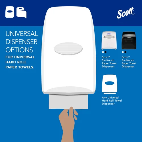 Vista 8 de Scott Professional Essential Toallas de Papel de Rollo Duro Universales de Alta Capacidad, a Granel (01005), Enrollado Duro Núcleo de 1.5