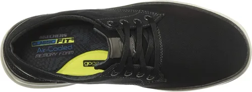 Vista 5 de Skechers de lona Moreno Oxford para hombre