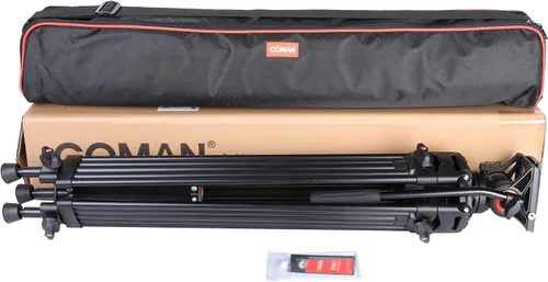 Vista 9 de COMAN KX3636 - Kit de trípode resistente con cabezal fluido de video + trípode universal para fotografía Dolly