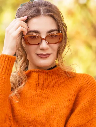 Vista 3 de Veda Tinda Vision Rectangle Sunglasses for Womens Trendy 90s Y2K Cool Retro Square Polarized Sunglasses Lens UV Protection