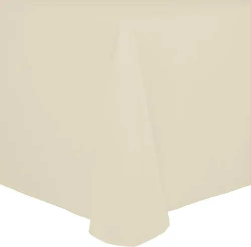 Vista 36 de Ultimate Textile Cotton-Feel - Mantel ovalado de poliéster hilado resistente a las manchas y a las arrugas, lavable a máquina, color berenjena, 1