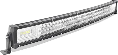 Vista 10 de AUXTINGS 22 "270 W LED luz de trabajo Barra foco inundación haz combo curva triple fila 7D DC 12V-24V 6000k luz de conducción para vehículos
