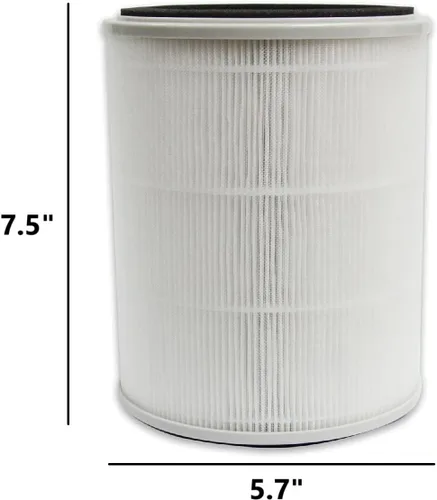 Vista 3 de PUREBURG Filtro de repuesto TPAP001 compatible con el purificador de aire TOPPIN Comfy Air C2, paquete de 2 unidades de carbón activado H13 True