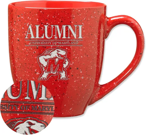 Vista 128 de Rico Industries NCAA Illinois Fighting Illini Alumni - Taza de café de cerámica moteada grabada con láser de 16 onzas