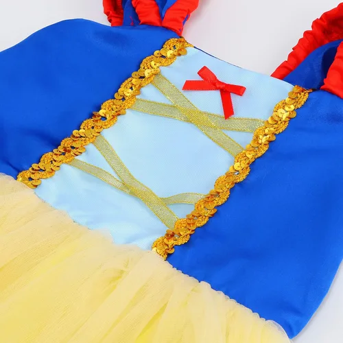 Vista 6 de Vestidos de princesa para niñas, vestido casual de verano para princesita