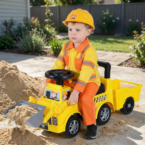Vista 2 de OLAKIDS - Excavadora 3 en 1 con cubo ajustable