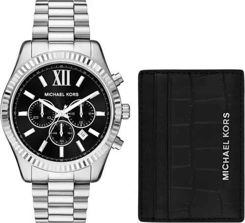 Vista 4 de Michael Kors Lexington - Reloj de pulsera de acero inoxidable para hombre