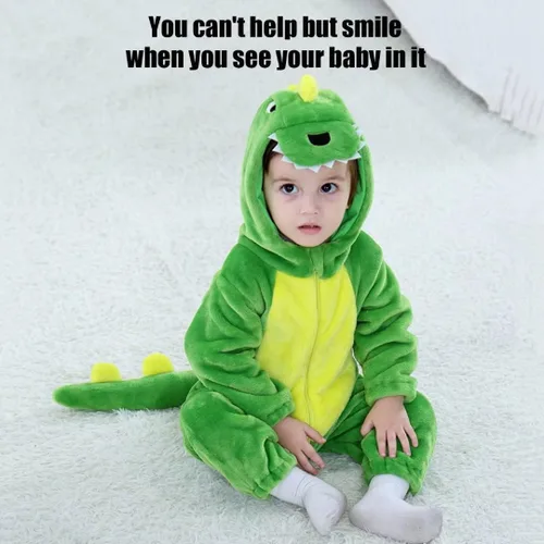 Vista 2 de Disfraces de animales para bebé, unisex, mameluco para Halloween
