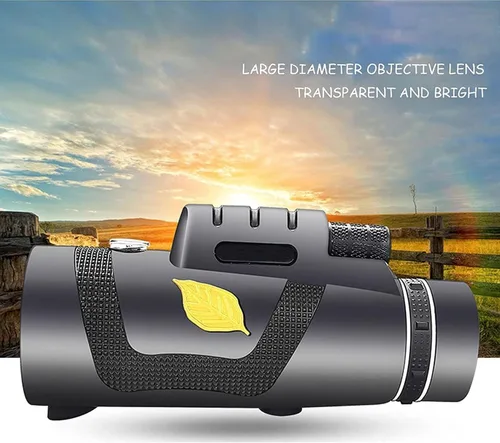 Vista 2 de Monocular Telescope,12x50 Monocular with Professional Tripod & Smartphone Holder, BAK4 Prism/Waterproof High Power Monocular for Bird Watching