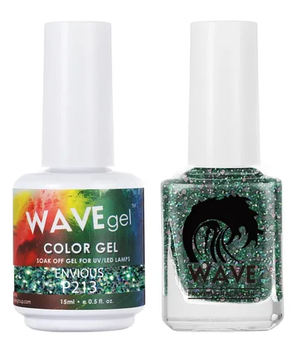 Vista 20 de WAVEGEL - Juego dúo de gel y esmalte de uñas a juego - Colección Simplicity - #P109 Blizzard I 0.5 onzas