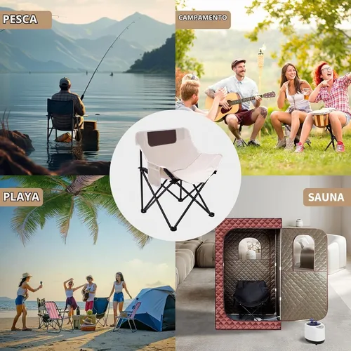 Vista 6 de Silla plegable portátil para sauna