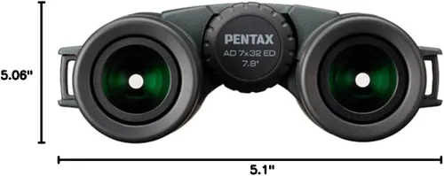 Vista 7 de PENTAX Binoculares AD 7x32 ED para observación de la naturaleza, revestimiento múltiple completo, construcción impermeable