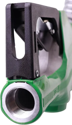 Vista 5 de Boquilla de combustible de 1 pulgada NPT con apagado automático verde para bomba de gasolina, boquilla resistente con manguera de combustible
