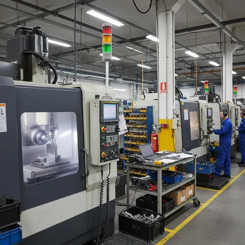Vista 11 de Luz de torre LED Andon de 3 pilas industrial de 16 pies