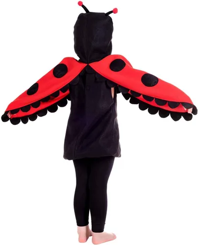 Vista 2 de fun shack Disfraz de mariquita con alas, disfraz de Lady Bug para bebé, disfraz de Lady Bug para niños pequeños, disfraz de Lady Bug para niños