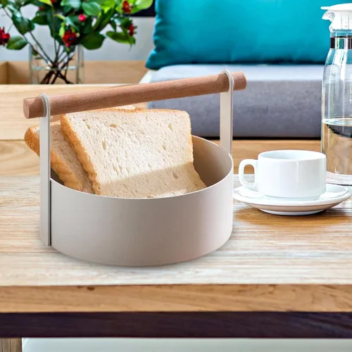 Vista 2 de Bandejas para servir de hierro con asa, bandeja para servir multiusos, soporte para postres para encimera, restaurante, mesa de comedor, boda
