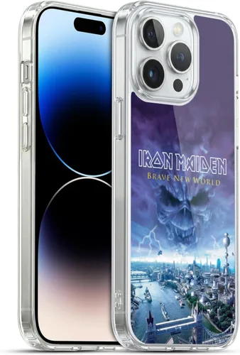 Vista 112 de Head Case Designs Funda de gel suave con licencia oficial de Iron Maiden Brave New World, compatible con Apple iPhone 7 Plus/iPhone 8 Plus Nuevo