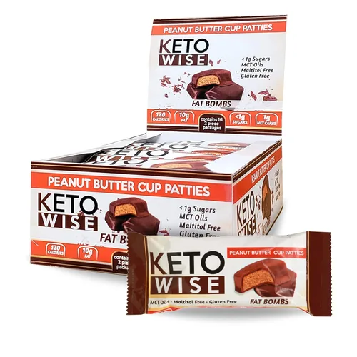 Vista 12 de Keto Wise Fat Bombs - Hecho con aceite MCT que contiene chocolate, bajo en grasa, bajo en carbohidratos y apto para dieta cetogénica, 0.28 oz