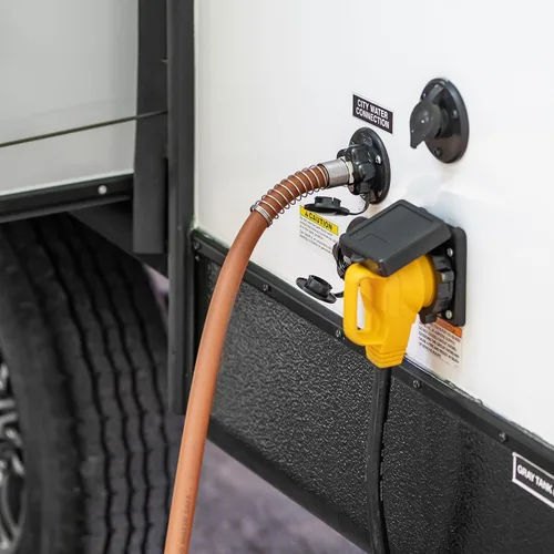 Vista 2 de Camco EvoFlex - Manguera de agua de 25 pies – Manguera de agua potable para autocaravana no contiene plomo, sin BPA ni ftalatos, diseño flexible