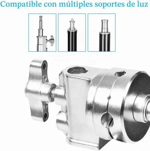 Vista 2 de Selens Cabezal de agarre resistente de 2.5 pulgadas, soporte de abrazadera