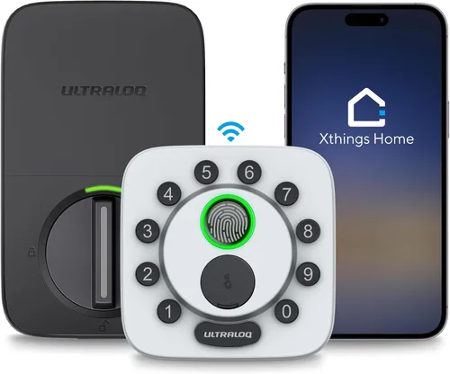 Vista 10 de ULTRALOQ Bolt SE Wi-Fi Smart Lock, materia sobre hilo, acceso remoto a la Negro