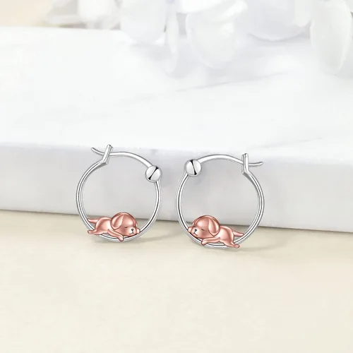 Vista 59 de VONALA Bonitos aretes de aro de plata de ley 925, regalos de cumpleaños para mujer