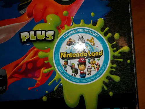 Vista 5 de Nintendo Wii U 32GB Console Splatoon Special Edition Bundle - Black