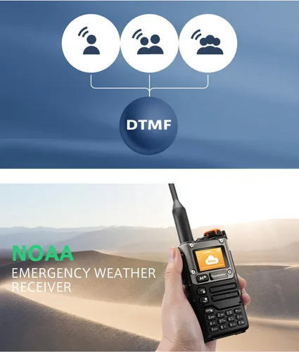 Vista 4 de QUANSHENG Walkie Talkie UV-K6 UV-K5 (8), largo alcance, firmware