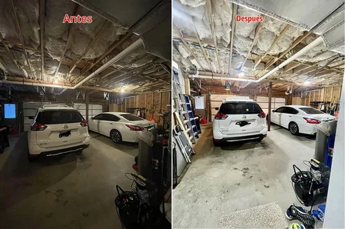 Vista 5 de Luces LED de garaje, diseño deformable con paneles ajustables, 150 W, 15000 lúmenes, 6500 K, base de tornillo E26/E27, iluminación súper brillante