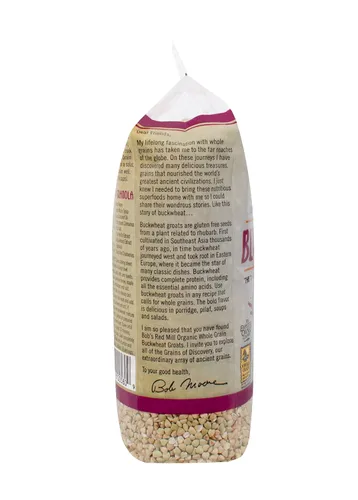 Vista 4 de Bob's Red Mill, granos de trigo sarraceno integral orgánicos, sin gluten, 16 oz (453 g)