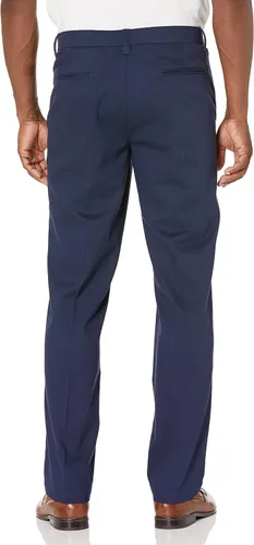 Vista 2 de J.M. Haggar Pantalón chino elástico cómodo de lujo para hombre