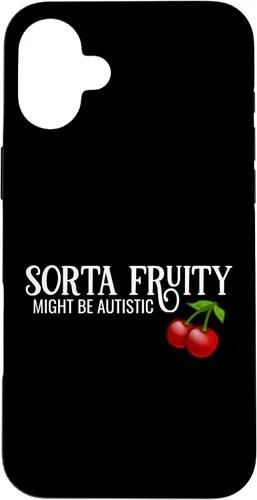 Vista 23 de Sorta Fruity Autistic Bisexual Queer Lesbian Autism Cherry Case for iPhone 16