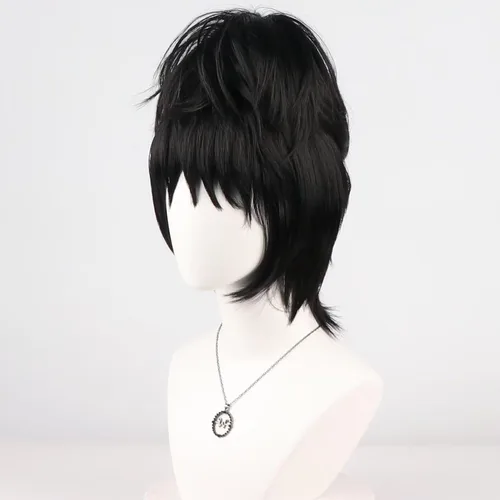 Vista 28 de COSPLAZA Cosplay Pelucas Moda Corto Azul Anime Cabello Elegante Mujer Fiesta Peluca