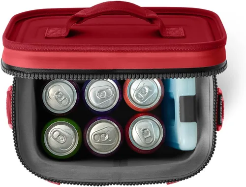 Vista 8 de YETI Hopper Flip 8 Hielera Suave Portátil Rojo rescate
