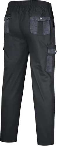Vista 4 de EELHOE Baggy Cargo Pants for Men Ripstop Relaxed Fit Lightweight Trousers Tactical Work Outdoor Bottom Pant Multi Pockets