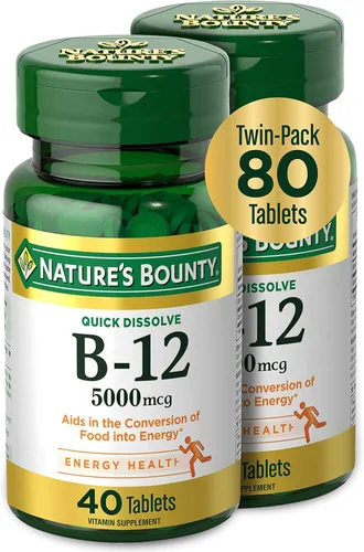 Vista 10 de Nature's Bounty Vitamina B-12 500 mcg, 100 ea(Paquete de 3)