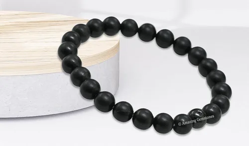 Vista 754 de Amazing Gemstone Crystal Bracelet for Women Men's Gifts - Protection Healing Crystal Bracelet - 8mm Gemstone Beaded Stretchable Bracelet Pulseras