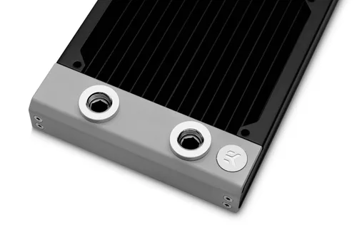 Vista 2 de EKWB EK-Quantum Surface S360, negro, radiador de PC de 14.173 in, 1.181 in de grosor, 3 soportes de ventilador de 4.724 in, 2 puertos G1/4 pulgadas