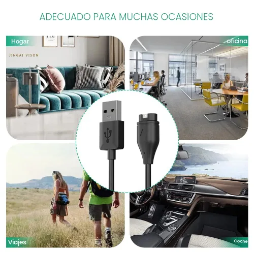Vista 7 de AWINNER Compatible con el cable cargador Garmin Watch (paquete de 2)